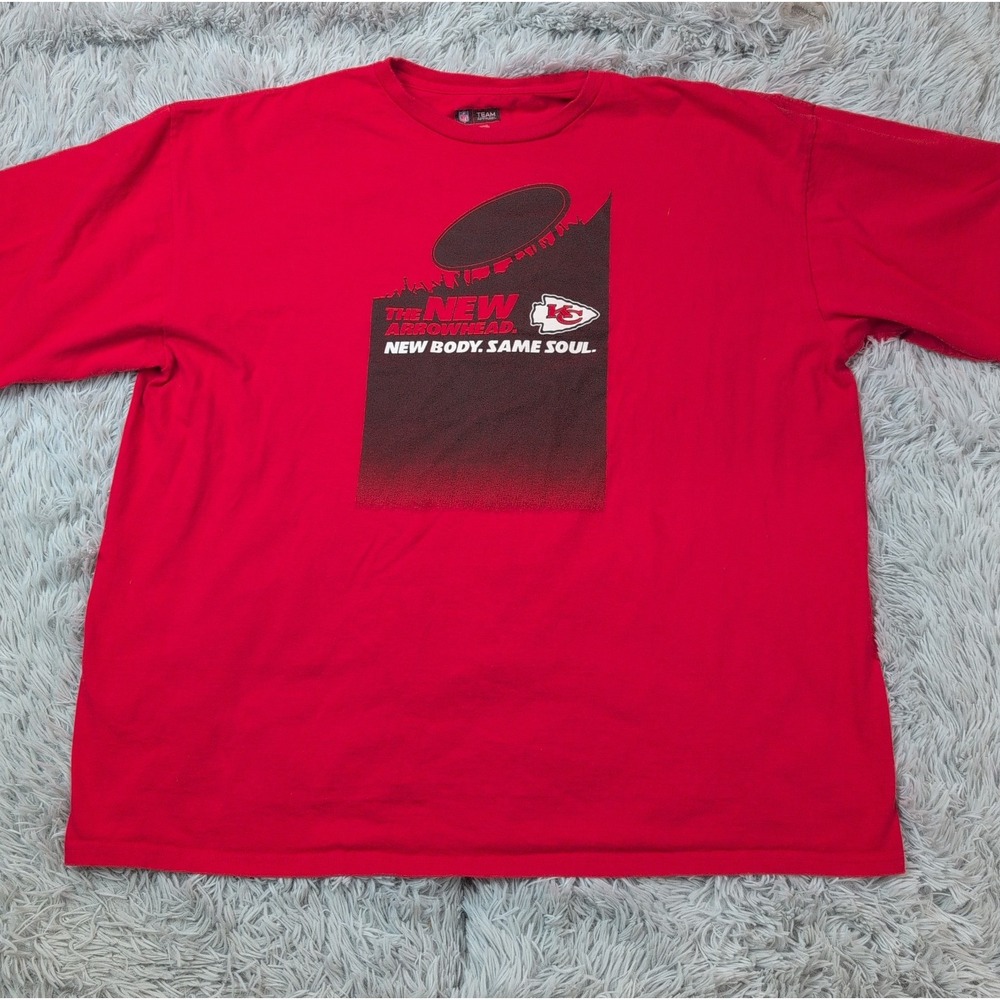 Kansas City Chiefs Shirt Mens 2XL Red Tee 2010 Schedule NFL Football